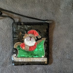 Christmas - Santa Claus mini purse (sequins)